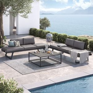 OUTLIV. Lucca Ecklounge inkl. Loungetisch Aluminium/Polyester