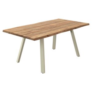 OUTLIV. Negara Gartentisch Edelstahl/Teak recycelt