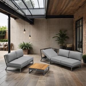 Kettler Ocean Skid Platform Loungeset 3-tlg. Aluminium/Olefin