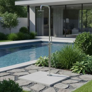 Ideal Juist Gartendusche Warmwasser V2A Edelstahl