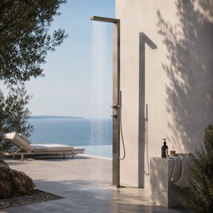 OUTLIV. Rimini Gartendusche Warmwasser Edelstahl