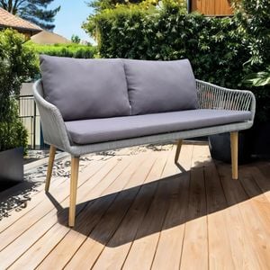 OUTLIV. Lille Gartensofa Akazie/Rope/Polyester