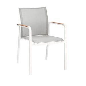 Best Paros Stapelsessel Aluminium/Ergotex