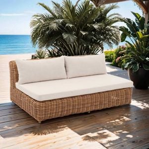 OUTLIV. Versailles Gartenloungesofa Geflecht/Spunpolyester
