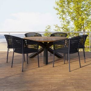 OUTLIV. Zui Gartenmöbel-Set 7-tlg. Tisch 150x160cm