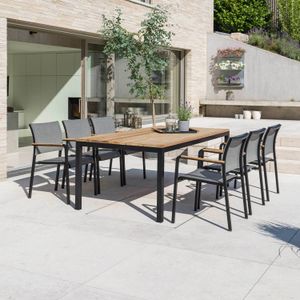 Stern Tilo Gartenmöbel-Set L (6 Plätze) Tisch 200x100cm