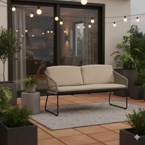 Stern Odea Diningsofa Aluminium/Rope/Polyacryl