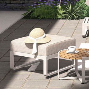 Zebra Fly Loungehocker Aluminium/Olefin