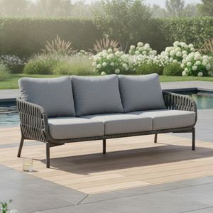 LC Garden Terano Diningsofa Low Dining Aluminium/Rope/Olefin