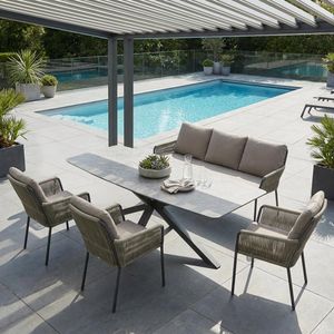 LC Garden Como Gartenmöbel-Set L (6 Plätze) Tisch 200x100cm