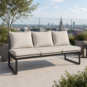 Stern Tammo Diningsofa Aluminium/Textilene/Outdoorstoff