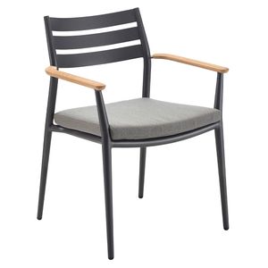 Solpuri Pia Stapelsessel Aluminium mit Sitzkissen