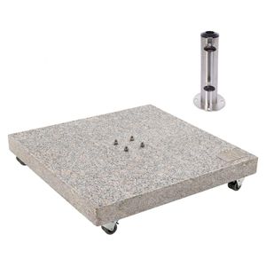 OUTLIV. Schirmständer Rollbar inkl. Doppler Standrohr Granit 140kg