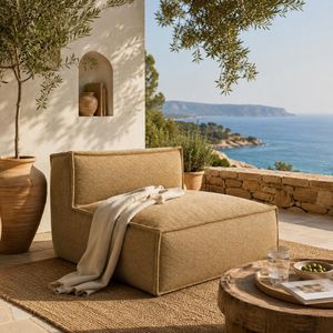 ROOLF Living Silky Loungesessel Polypropylen/Chenille