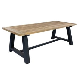 OUTLIV. Omaha Gartentisch 240x100cm Aluminium/Teak recycelt