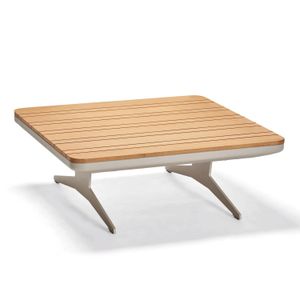 Stern Enya Loungetisch 84x84cm Aluminium/Teak