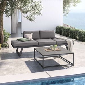 OUTLIV. Lucca Loungeset inkl. Lougetisch Aluminium/Kunstfaser