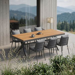 LC Garden Sunrepo Gartenmöbel-Set L (6 Plätze) mit OUTLIV. Tisch 220x100cm