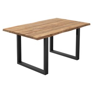 OUTLIV. Negara Gartentisch Edelstahl/Teak recycelt