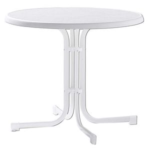 Sieger Boulevard Klapptisch Ø86cm Stahl/Mecalit