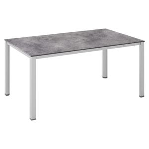 Kettler Cubic Gartentisch 140x70cm Aluminium/HPL