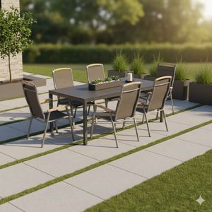 Kettler Memphis Gartenmöbel-Set L (6 Plätze) mit OUTLIV. Tisch 220x100cm