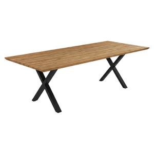 OUTLIV. Negara Gartentisch Edelstahl/Teak recycelt