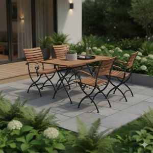 4Seasons Bellini Gartenmöbel-Set M (4 Plätze) Tisch 120x70cm
