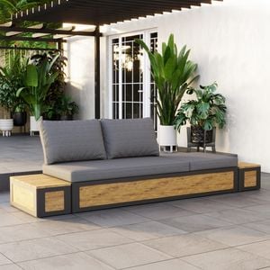 OUTLIV. Paros Loungeset Aluminium/Teak/Olefin