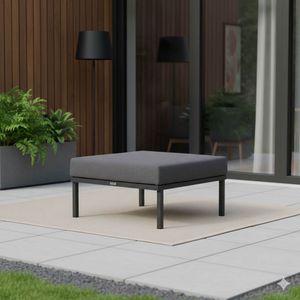 Zebra Hudson Loungehocker Edelstahl/Tuvatextil