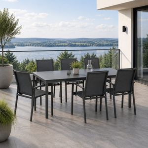 Stern New Top Gartenmöbel-Set L (6 Plätze) mit OUTLIV. Tisch 220x100cm