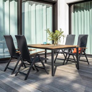 Kettler Sleek Gartenmöbel-Set M (4 Plätze) Tisch 160x95cm
