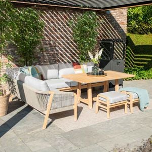 Garden Impressions Santos Dininglounge Akazie/Rope/Polyester