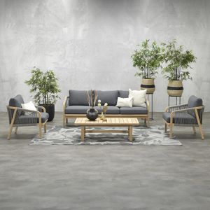Garden Impressions Santos Loungeset Akazie/Rope/Polyester