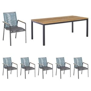 Kettler Diamond Gartenmöbel-Set L (6 Plätze) mit OUTLIV. Tisch 220x100 cm
