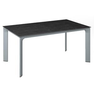 Kettler Diamond Gartentisch 140x70cm Aluminium/Glas