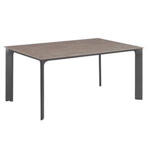 Kettler Diamond Gartentisch 160x95cm Aluminium/Glaskeramik