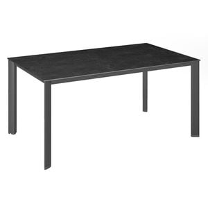 Kettler Edge Gartentisch 140x70cm Aluminium/Glaskeramik