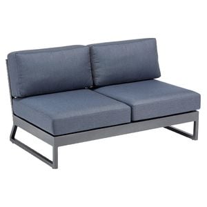 Kettler Ocean Skid Platform 2-Sitzersofa Aluminium/Agora