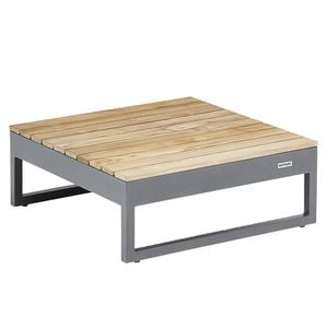 Kettler Ocean Skid Platform Loungetisch Aluminium/Teak