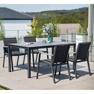 Kettler Rasmus Gartenmöbel-Set M (4 Plätze) Tisch 160x95cm