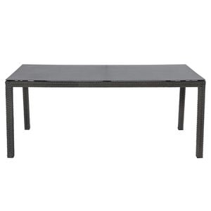 LC Garden Barcelona Gartentisch 160x90cm Geflecht/Glas