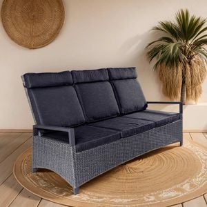 LC Garden Keramo Gartensofa inkl. Kissen Aluminium/Geflecht