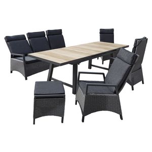 LC Garden Keramo Gartenmöbel-Set L 6 (Plätze) Tisch 200/260x100cm