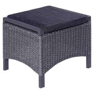 LC Garden Keramo Hocker inkl. Kissen Aluminium/Geflecht