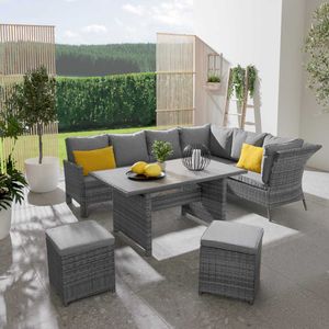 LC Garden Vivera Dininglounge Aluminium/Geflecht