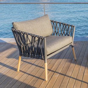 LifestyleGarden Ipanema Loungesessel Teak/Rope