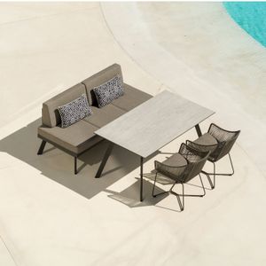 LifestyleGarden Opal Gartenmöbel-Set M (5 Plätze) Tisch 160x90cm