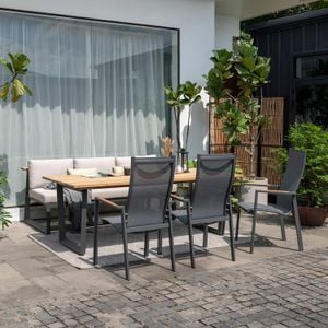 LifestyleGarden Palau Gartenmöbel-Set L (6 Plätze) Tisch 216x99cm