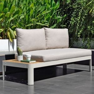 LifestyleGarden Portals Gartensofa Aluminium/Teak/Olefin